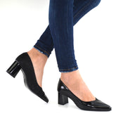 Pantofi Eleganti Dama din Piele Naturala,Elena,negrii